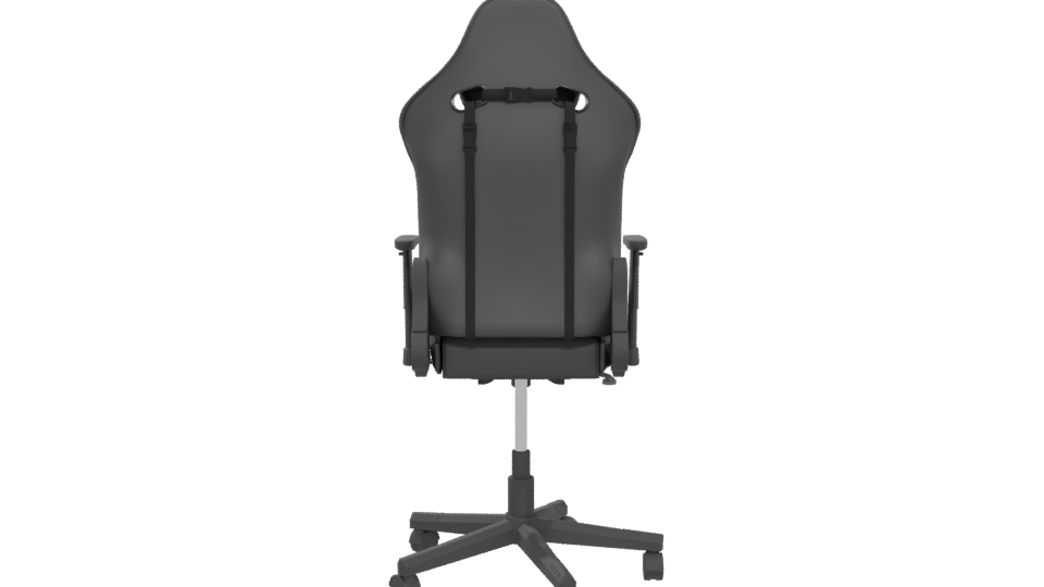 Gaming Chair Model with Green Accents - Professional 3D Model Render 5