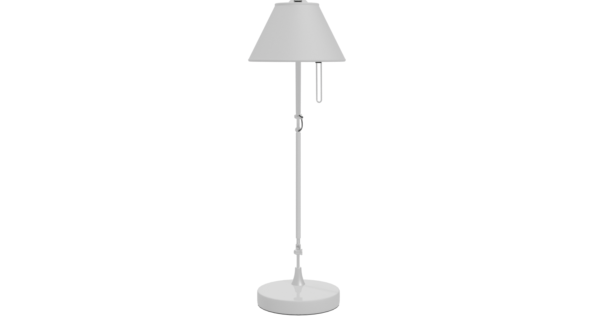 Stylish White Desk Lamp 3D - Professional 3D Model Render 11