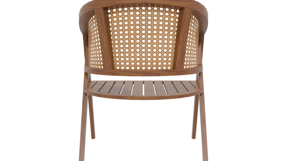 Contemporary Wooden Dining Chair 3D Model - Professional 3D Model Render 5
