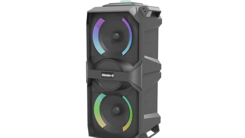 Dynamic RGB LED Speaker Tower 3D Model - Professional 3D Model Render 12