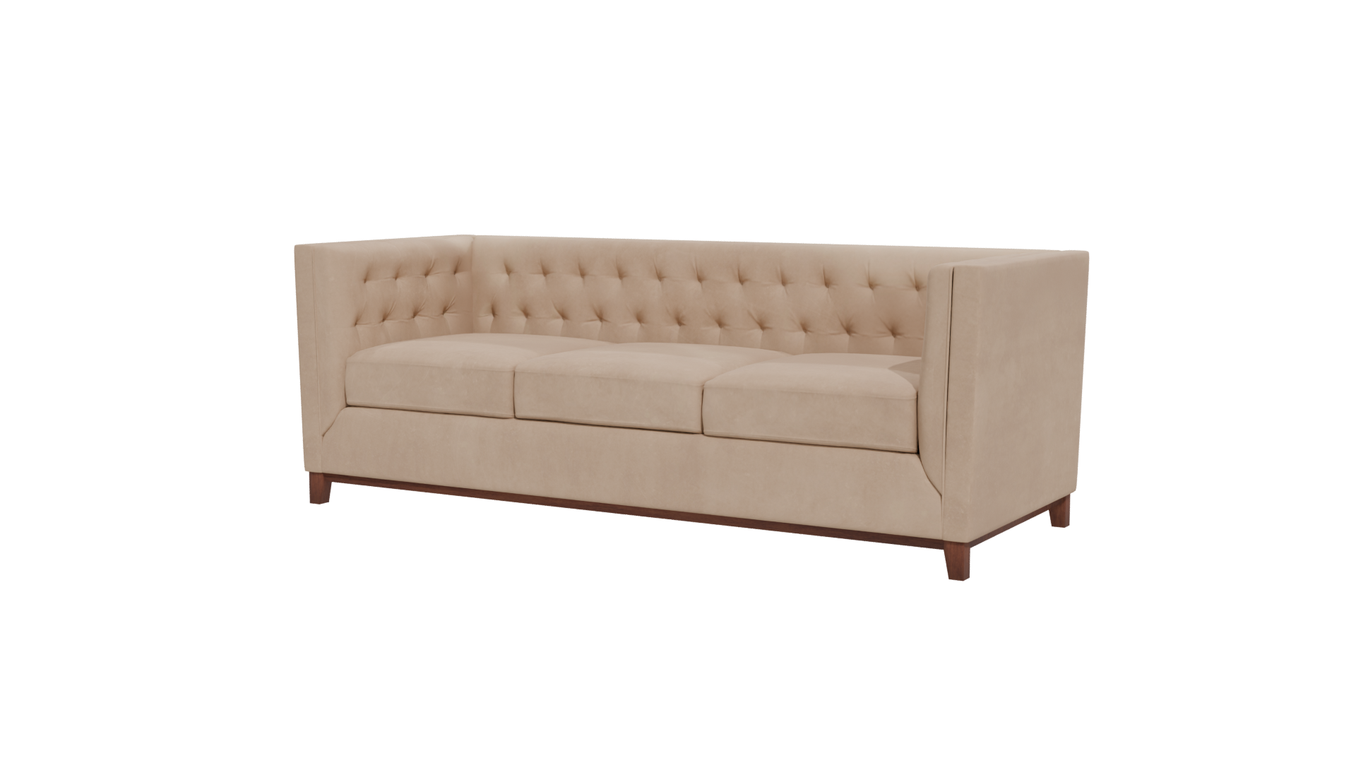 Elegant Upholstered Sofa Model - Professional 3D Model Render 12