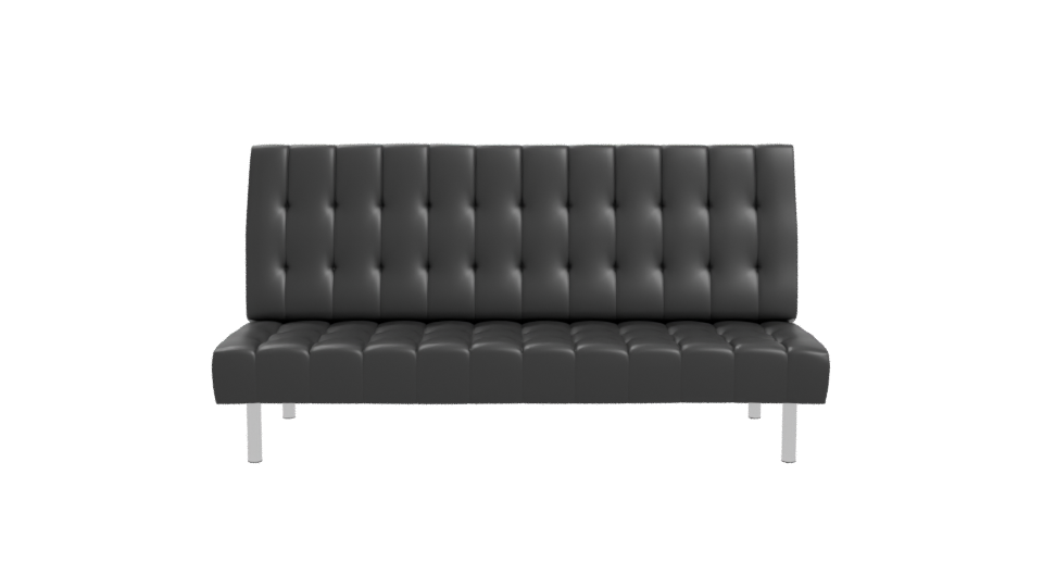 Contemporary Black Sofa Bed 3D Model - Professional 3D Model Render 11