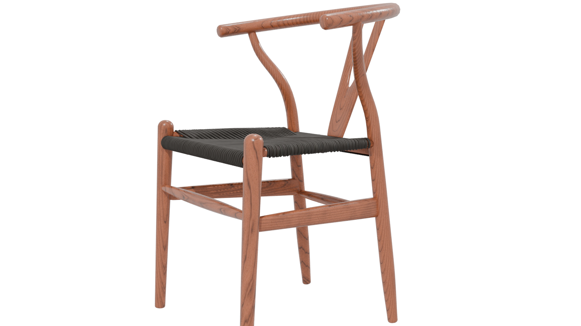 Stylish Wooden Dining Chair 3D Model - Professional 3D Model Render 13