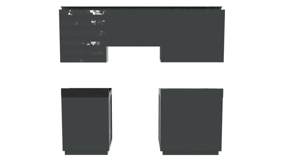 Stylish Kitchen Cabinet Set 3D - Professional 3D Model Render 5