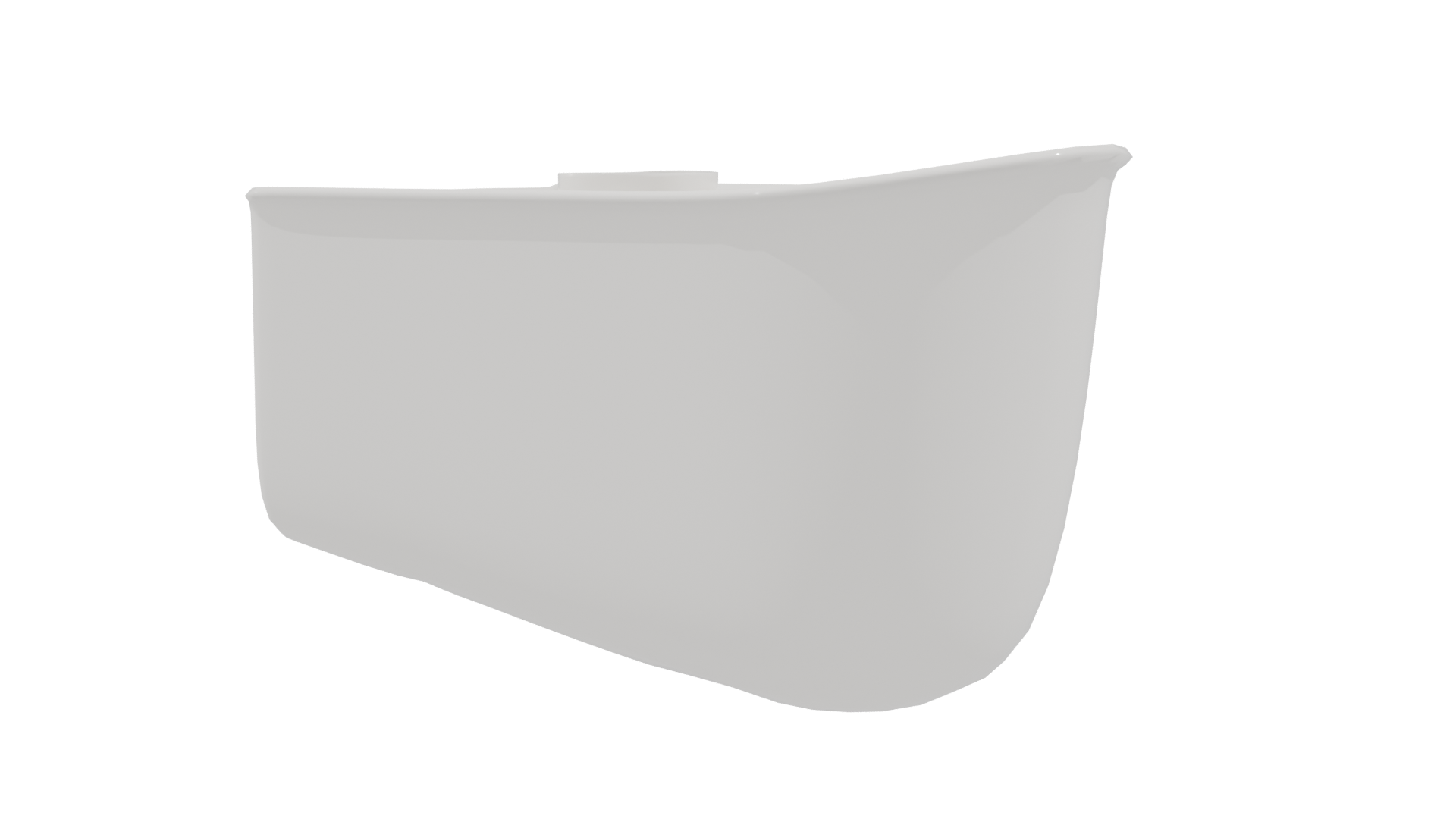 Contemporary White Planter Model - Professional 3D Model Render 9