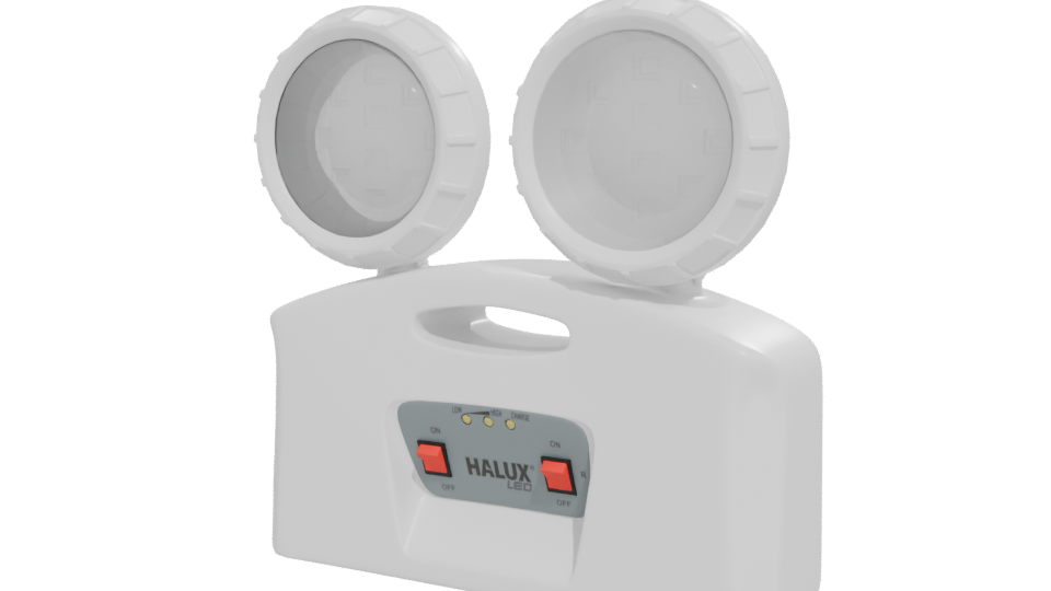 Dual Head LED Emergency Light 3D Model - Professional 3D Model Render 12