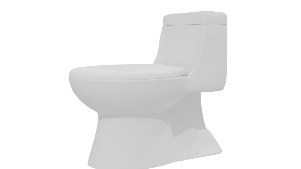Sleek Modern Toilet 3D Model - Professional 3D Model Render 13