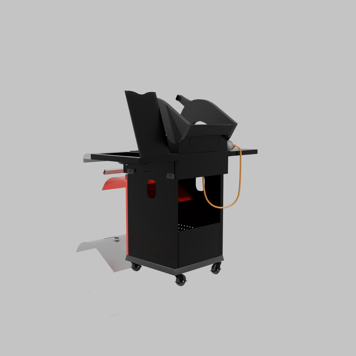 Parrilla a Gas 2 Quemadores + Quemador Lateral