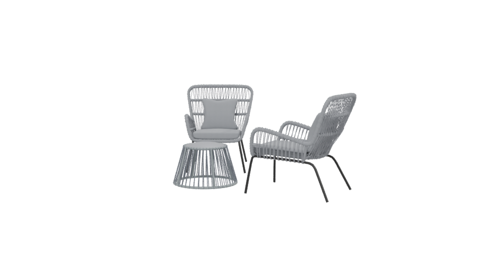 Stylish Outdoor Furniture Set 3D - Professional 3D Model Render 13