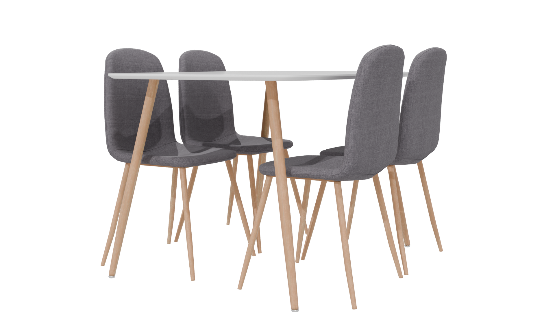 Modern Dining Table 3D Model - Professional 3D Model Render 6