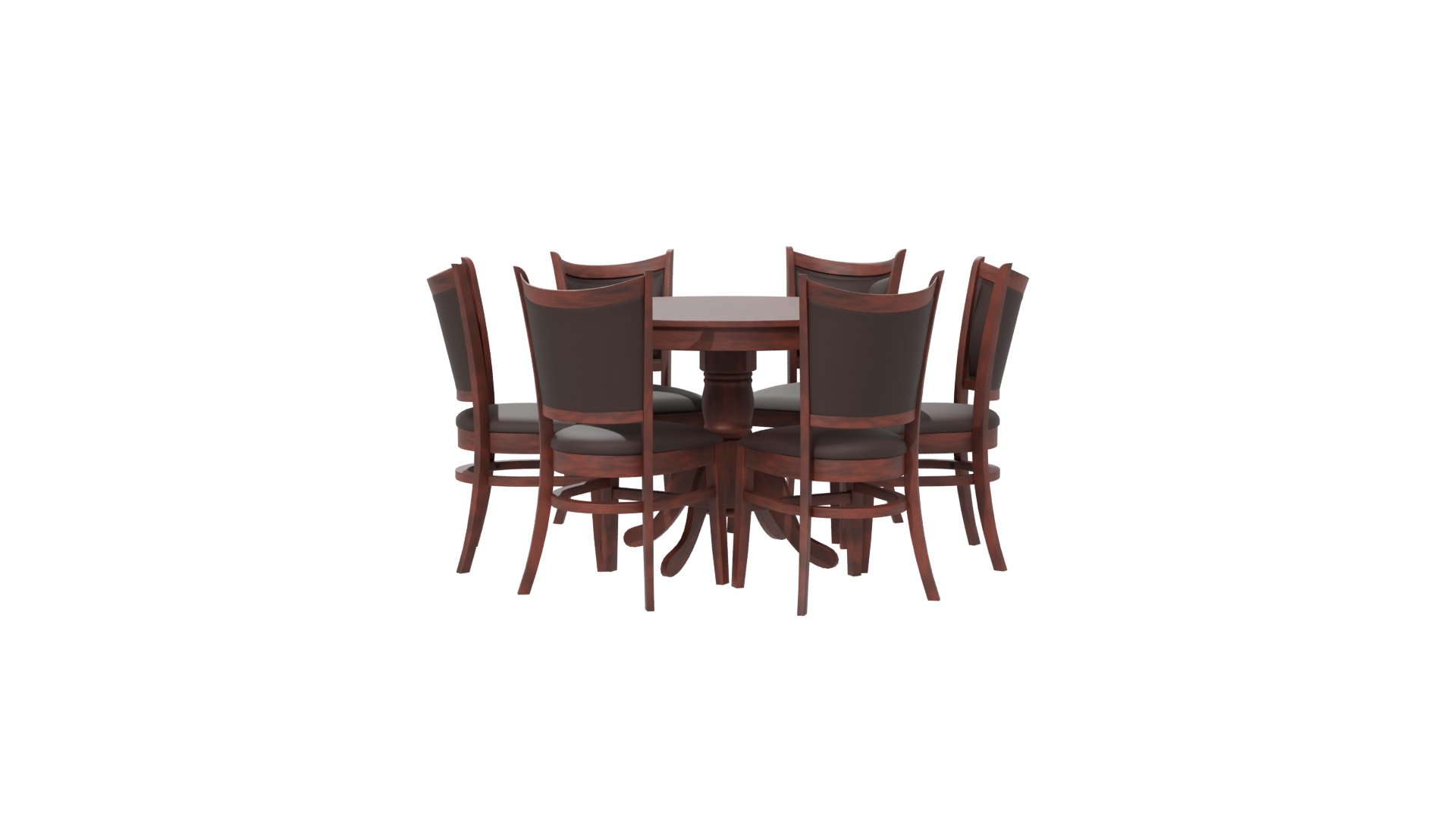 Elegant Dining Table Set 3D - Professional 3D Model Render 6