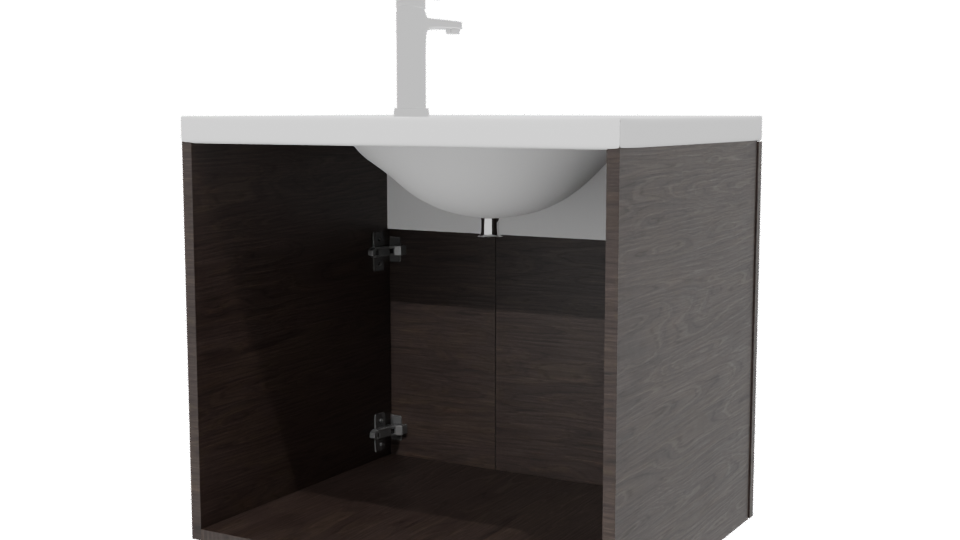 Modern White Bathroom Vanity 3D - Professional 3D Model Render 6