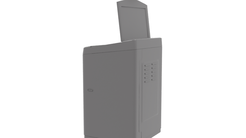 Compact Top-Loading Washing Machine 3D - Professional 3D Model Render 3