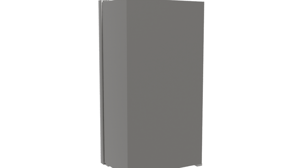 Stylish Stainless Steel Refrigerator 3D - Professional 3D Model Render 4
