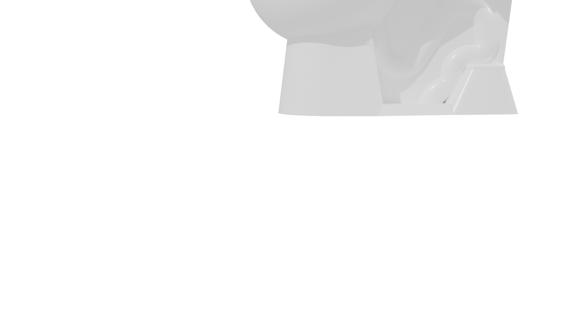 Stylish White Toilet 3D Model for Your Projects - Professional 3D Model Render 14