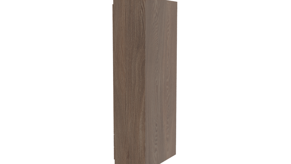 Stylish Wooden Wardrobe Model - Professional 3D Model Render 3