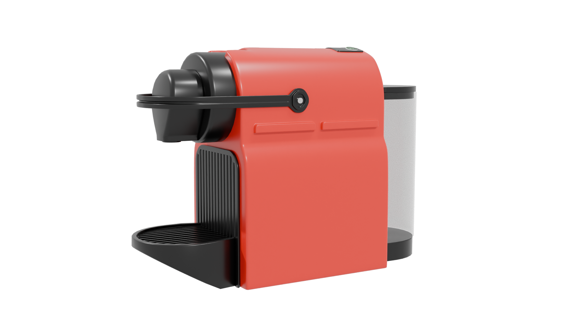 Compact Modern Coffee Machine 3D - Professional 3D Model Render 4