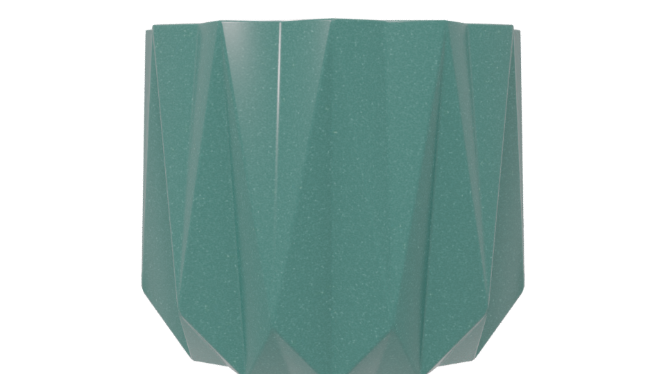 Stylized Geometric Plant Pot 3D - Professional 3D Model Render 6