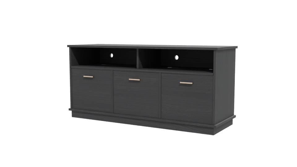 Stylish Modern Entertainment Center 3D - Professional 3D Model Render 12