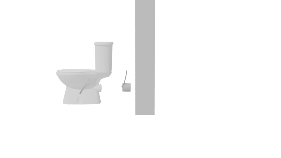 Stylish Bathroom Toilet 3D Model - Professional 3D Model Render 2