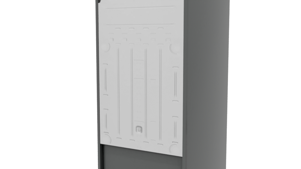 Realistic Household Refrigerator Model - Professional 3D Model Render 6