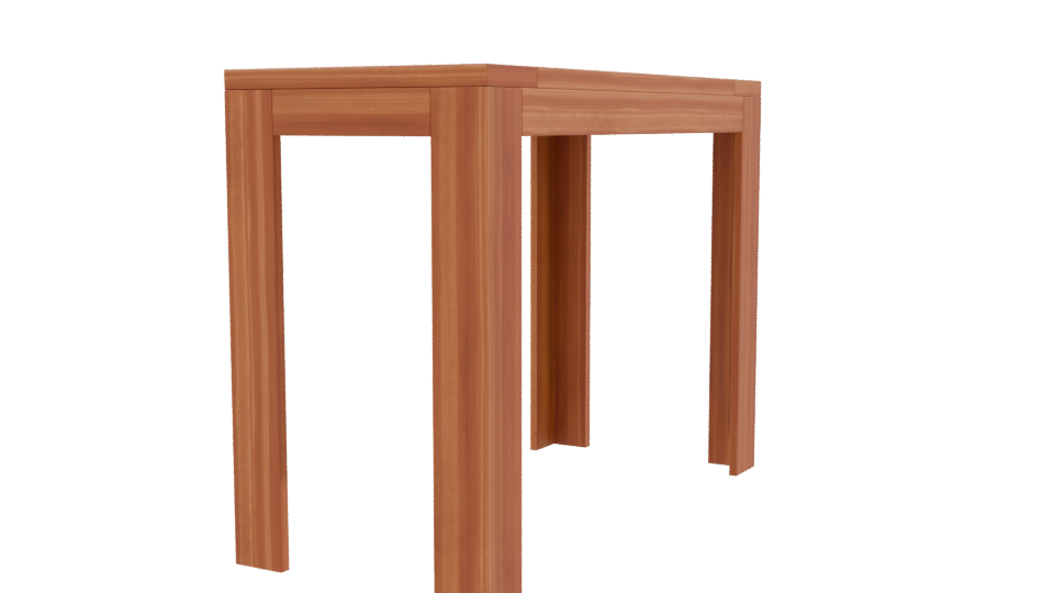 Stylish Wooden Table Model 3D - Professional 3D Model Render 9