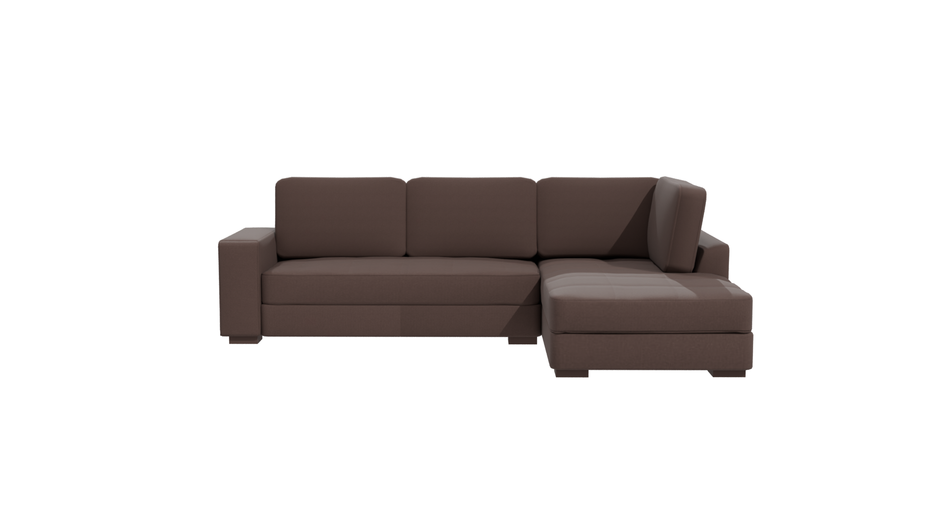 Modern L-Shaped Fabric Sofa 3D Model - Professional 3D Model Render 11