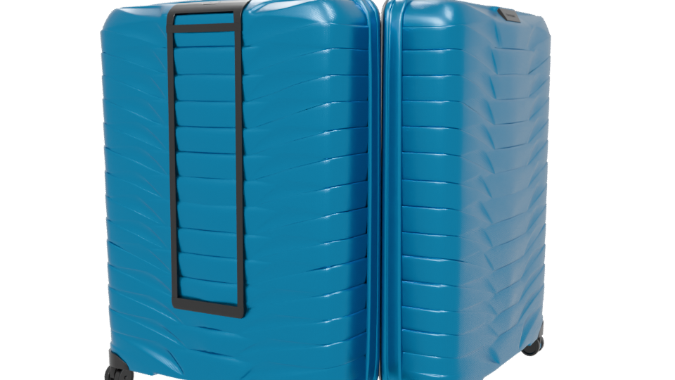 Stylish Hardshell Luggage Model - Professional 3D Model Render 6