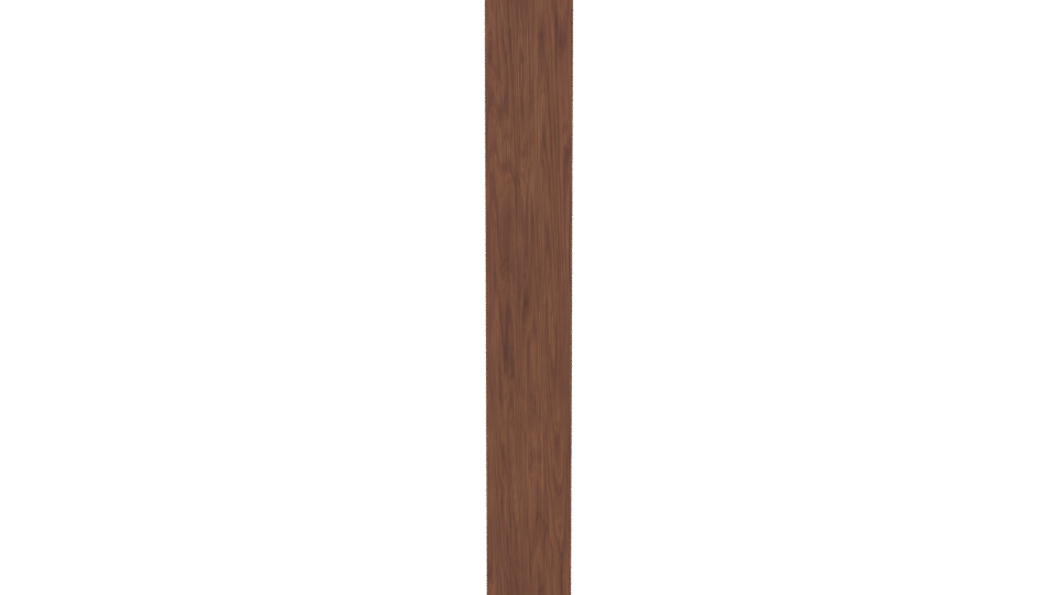 Stylish Wooden Bookshelf Model - Professional 3D Model Render 2