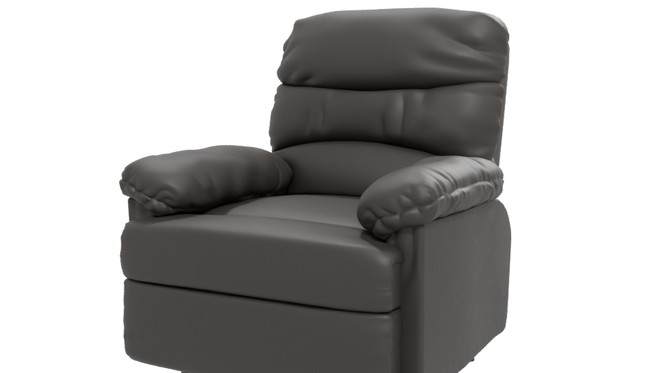 Stylish Reclining Chair Model - Professional 3D Model Render 12