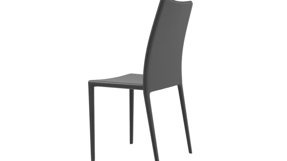 Sleek Modern Dining Chair 3D Model - Professional 3D Model Render 3