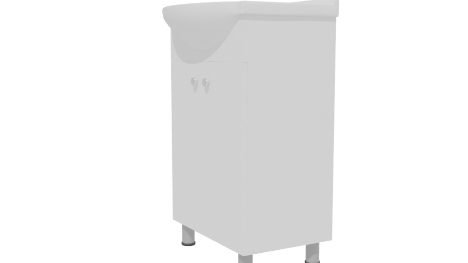 Modern Vanity Sink Cabinet 3D - Professional 3D Model Render 13