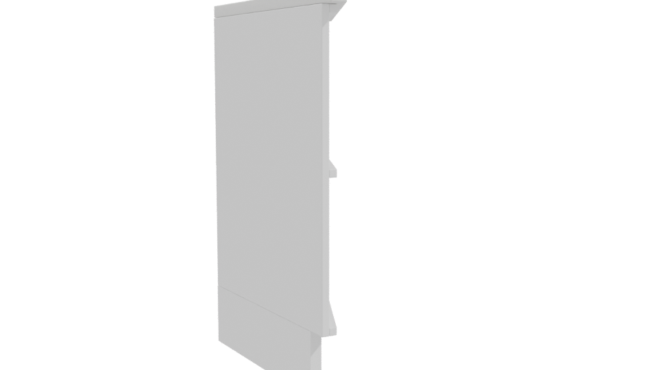 Modern Wooden Shelf Model 3D - Professional 3D Model Render 10