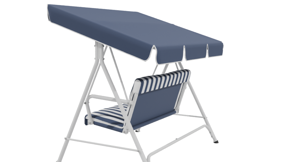 Stylish Outdoor Swing Bench Model - Professional 3D Model Render 3