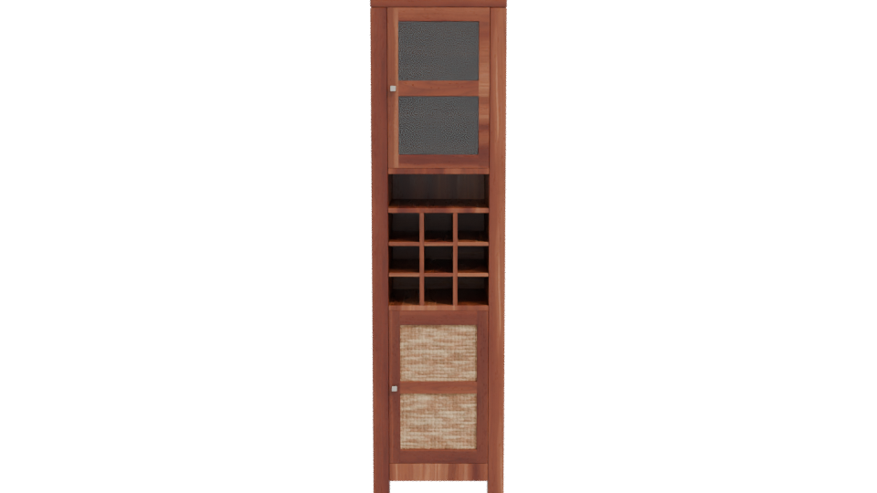 Elegant Wooden Storage Cabinet 3D Model - Professional 3D Model Render 11