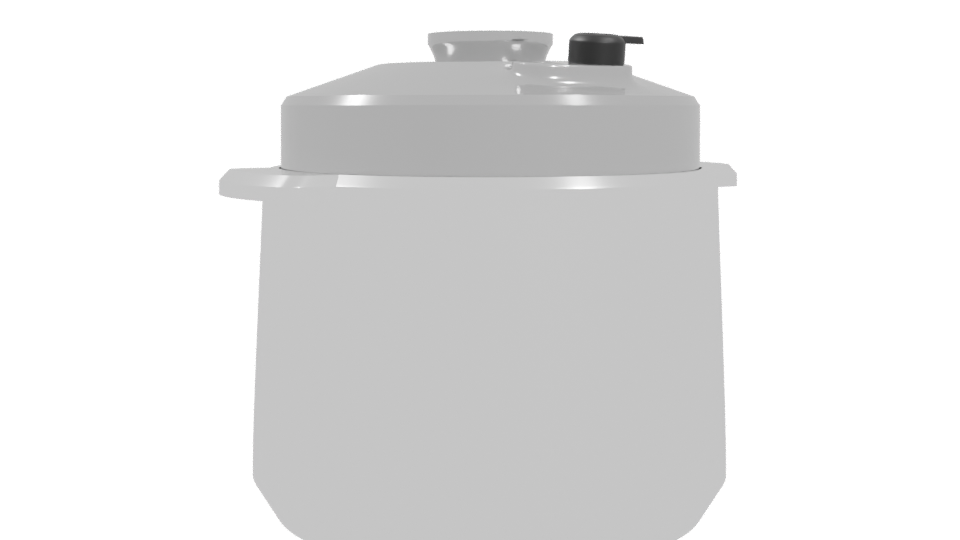 Compact Electric Pressure Cooker 3D - Professional 3D Model Render 4