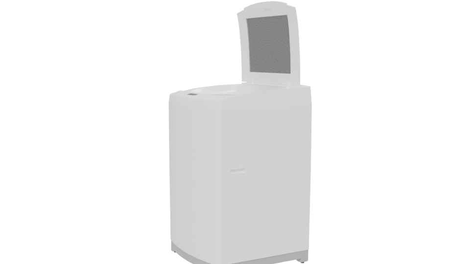 Modern Top-Loading Washer 3D - Professional 3D Model Render 13