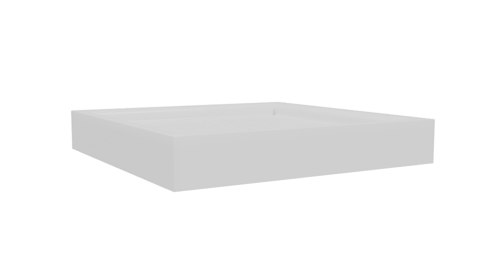Square Shower Base 3D Model - Professional 3D Model Render 4