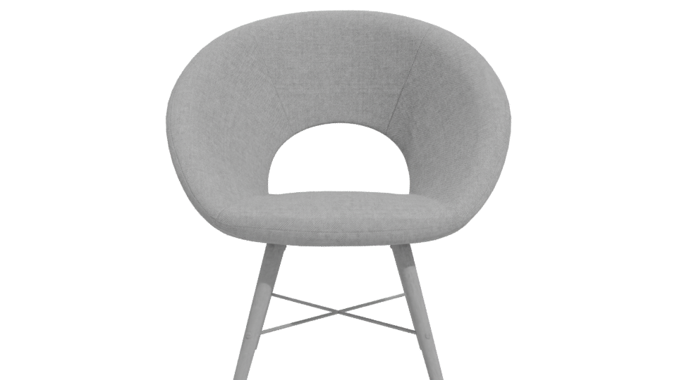 Contemporary Fabric Armchair 3D - Professional 3D Model Render 11