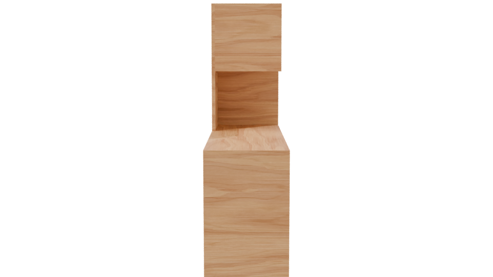 Modern Wooden Desk Model 3D - Professional 3D Model Render 8