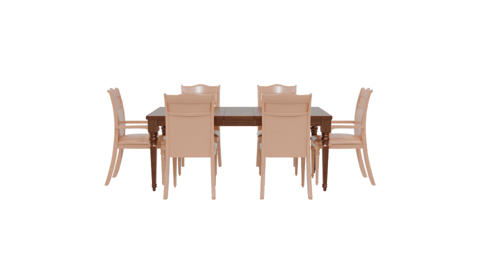 Oxford Dining Set 3D Model - Professional 3D Model Render 5