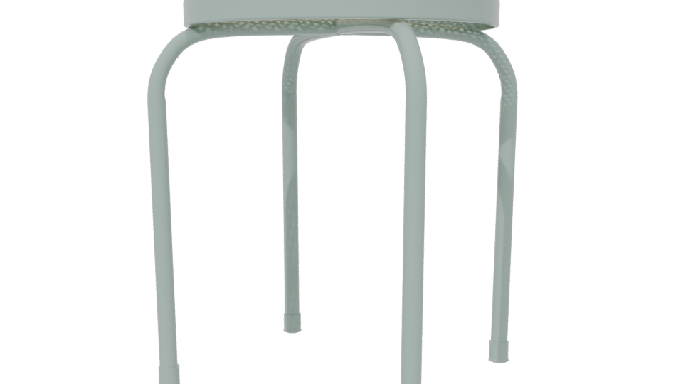Stylish Minimalist Stool Model - Professional 3D Model Render 6