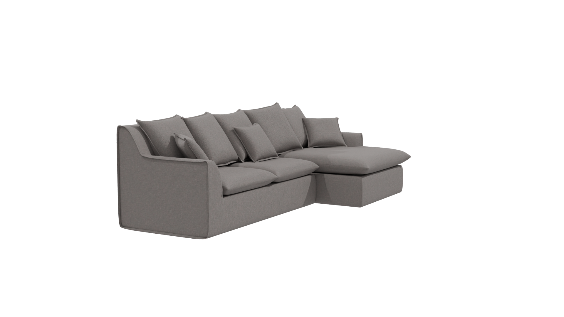 Modern Fabric Sofa 3D Model - Professional 3D Model Render 9