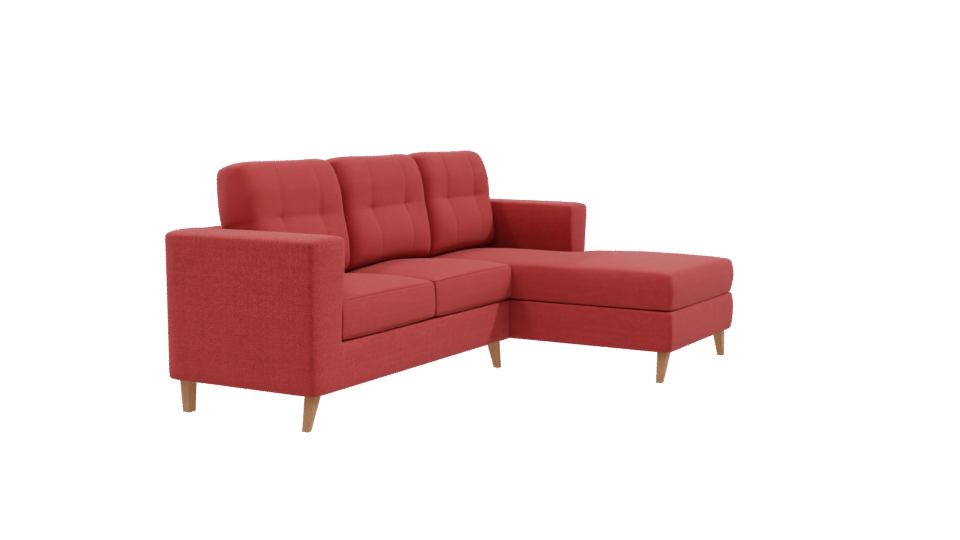 Stylish Modern Sectional Sofa 3D Model - Professional 3D Model Render 9