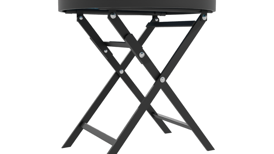 Sleek Folding Side Table 3D Model - Professional 3D Model Render 10