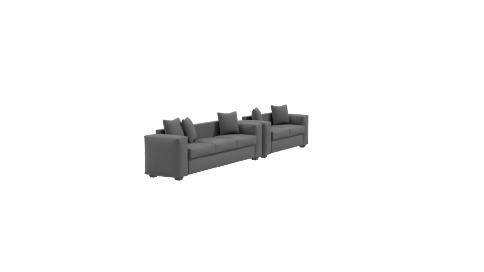 Contemporary Modular Sofa Set 3D Model - Professional 3D Model Render 9