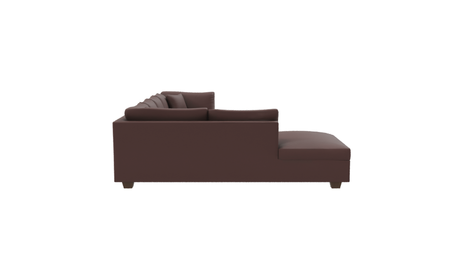 Contemporary Modular Leather Sofa 3D Model - Professional 3D Model Render 8