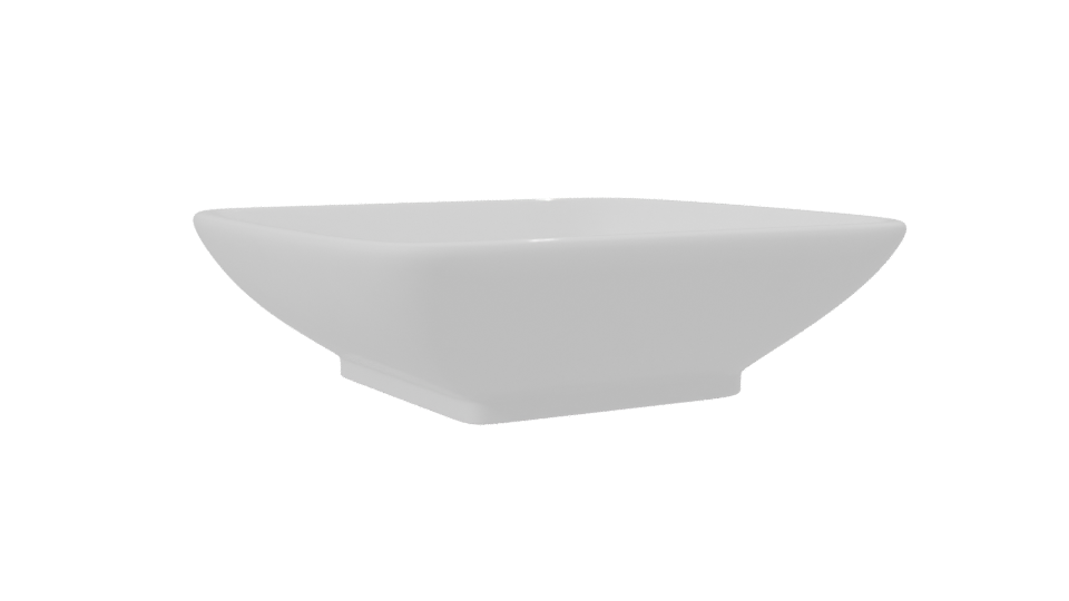 Minimalist White Basin 3D Model - Professional 3D Model Render 7