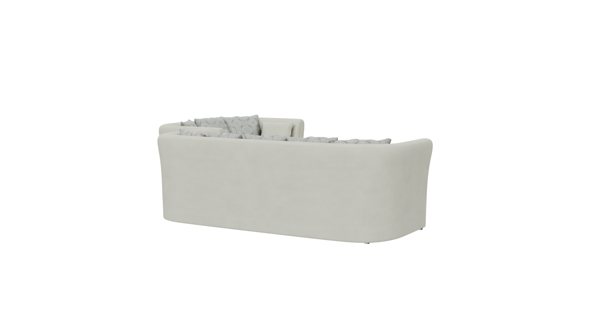 Stylish Sectional Sofa 3D Model - Professional 3D Model Render 6