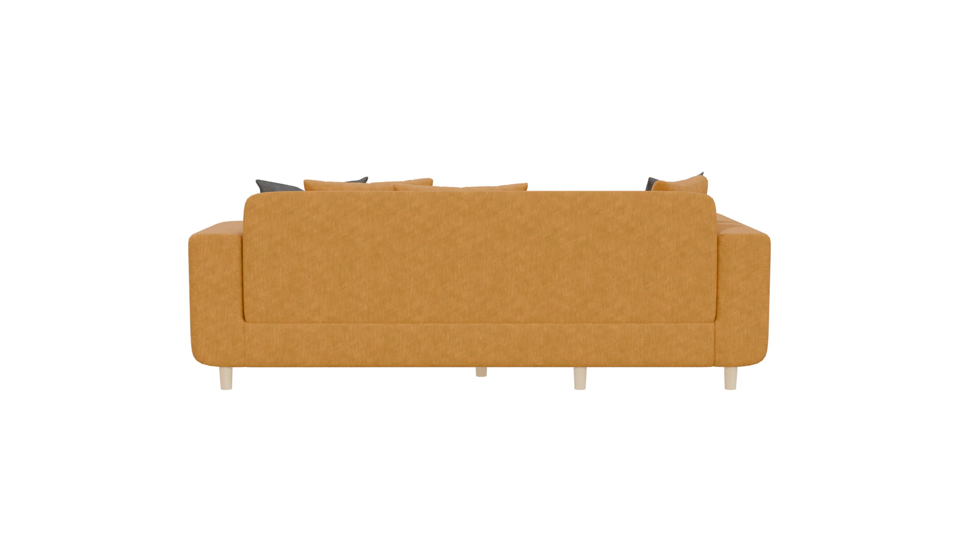 Stylish Yellow Sofa Model 3D - Professional 3D Model Render 5